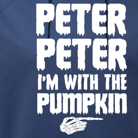 Halloween Peter Peter IM With The Pumpkin Performance Fleece Hoodie