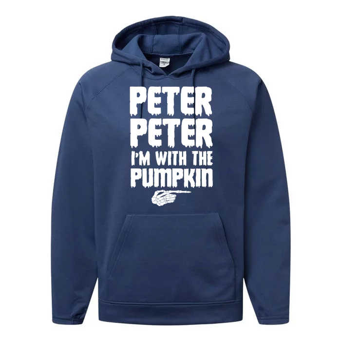 Halloween Peter Peter IM With The Pumpkin Performance Fleece Hoodie