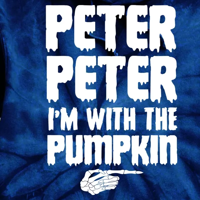 Halloween Peter Peter IM With The Pumpkin Tie Dye Hoodie