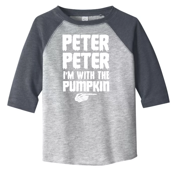 Halloween Peter Peter IM With The Pumpkin Toddler Fine Jersey T-Shirt