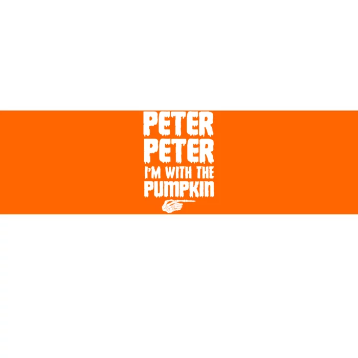 Halloween Peter Peter IM With The Pumpkin Bumper Sticker