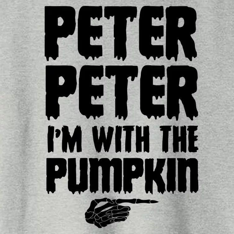 Halloween Peter Peter IM With The Pumpkin Women's Crop Top Tee