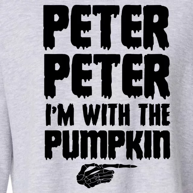 Halloween Peter Peter IM With The Pumpkin Cropped Pullover Crew