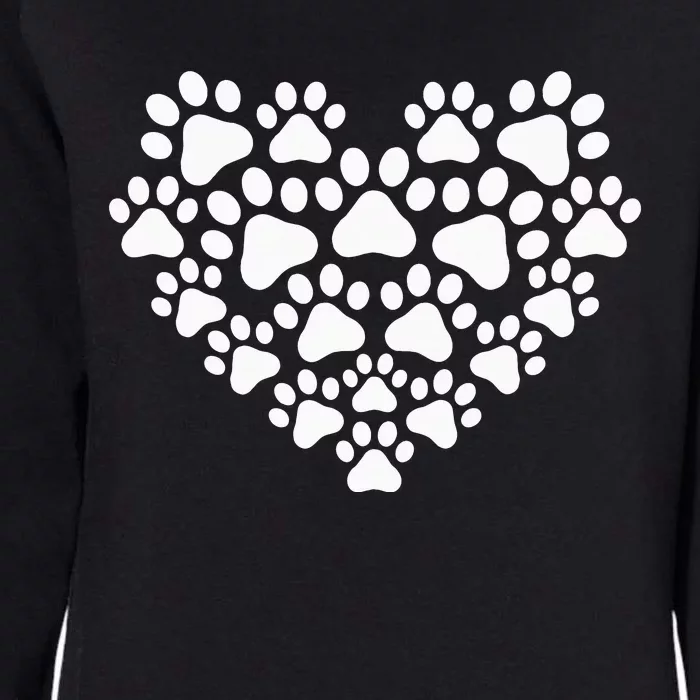 Heart Paw Print Dog Cat Mom Mother's Day Womens California Wash Sweatshirt