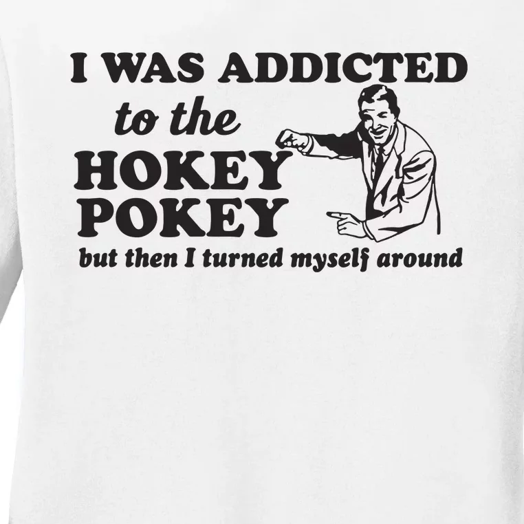 Hokey Pokey Present Geek Nerd Geekery Punny Pun Dancing Dance Joke Ladies Long Sleeve Shirt