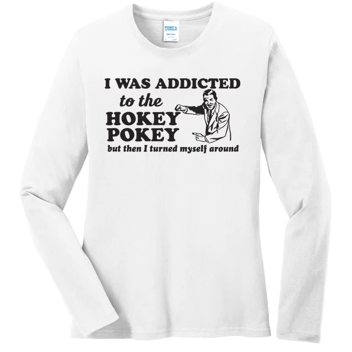 Hokey Pokey Present Geek Nerd Geekery Punny Pun Dancing Dance Joke Ladies Long Sleeve Shirt