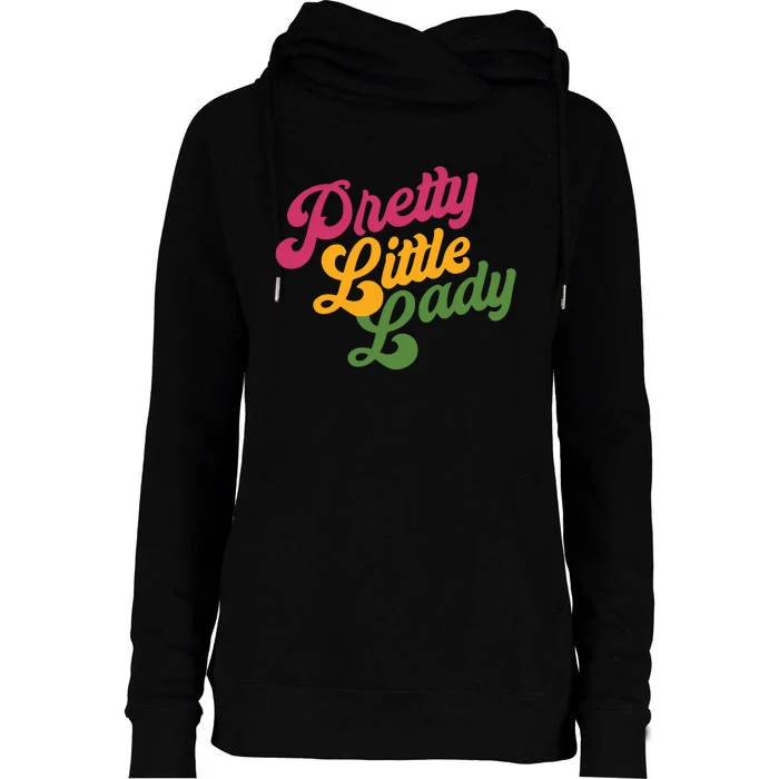 Handsome Podcast Pretty Little Lady Womens Funnel Neck Pullover Hood