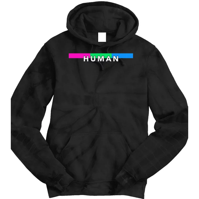 Human Polysexual Pride Month Multisexual LGBT Community Tie Dye Hoodie