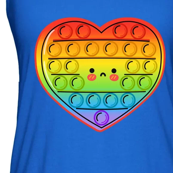 Heart Push Pop It Fidget Toy Valentine’s Day Gift Ladies Essential Flowy Tank