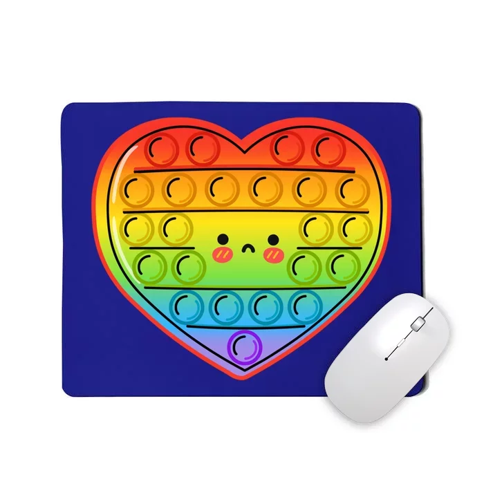 Heart Push Pop It Fidget Toy Valentine’s Day Gift Mousepad