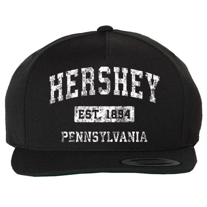 Hershey Pennsylvania PA Vintage Established Sports Design Wool Snapback Cap