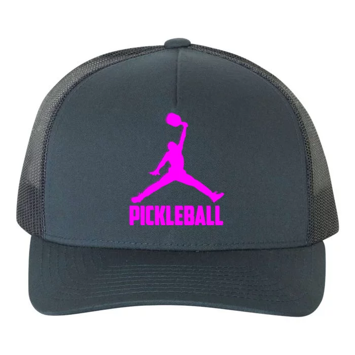 Hot Pink Pickleball Sports Logo Yupoong Adult 5-Panel Trucker Hat