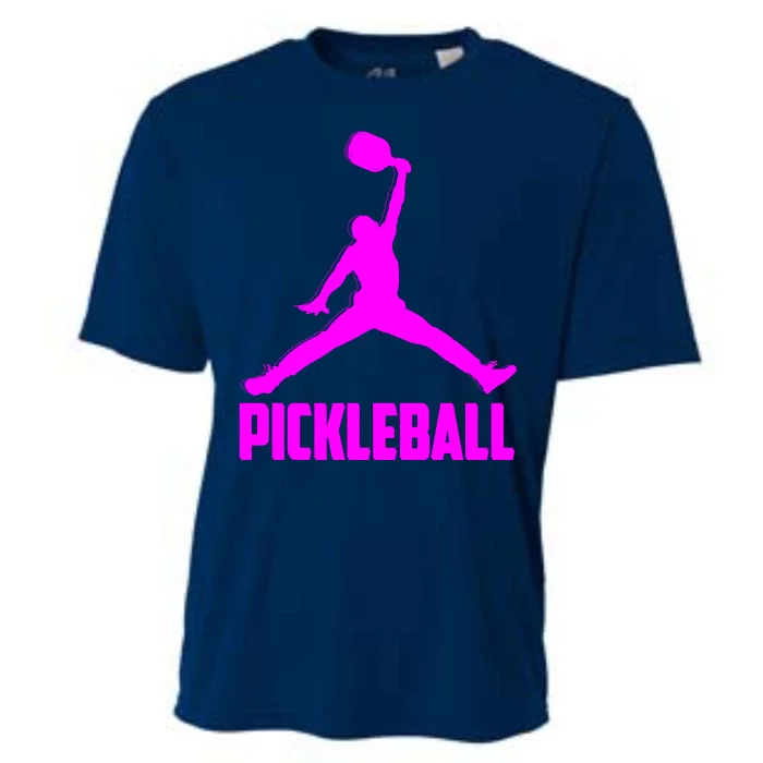 Hot Pink Pickleball Sports Logo Cooling Performance Crew T-Shirt