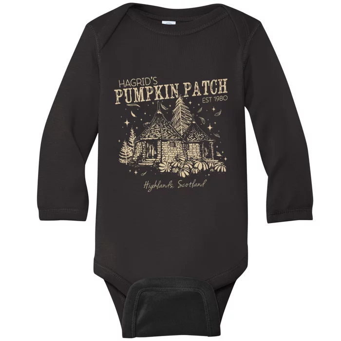 HagridS Pumpkin Patch Est 1980 Baby Long Sleeve Bodysuit