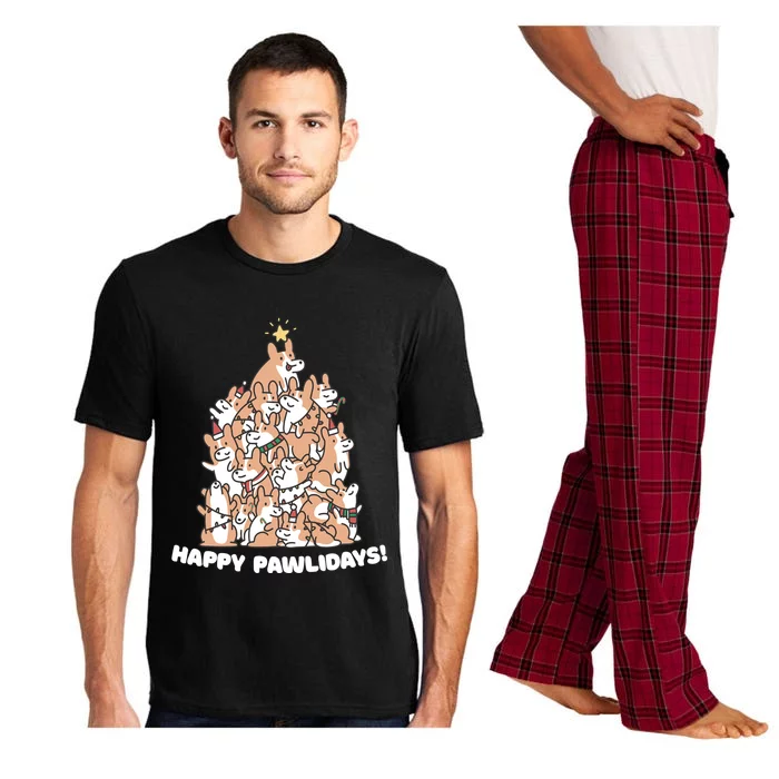 Happy Pawlidays Paw Dog Tree Great Gift Pajama Set