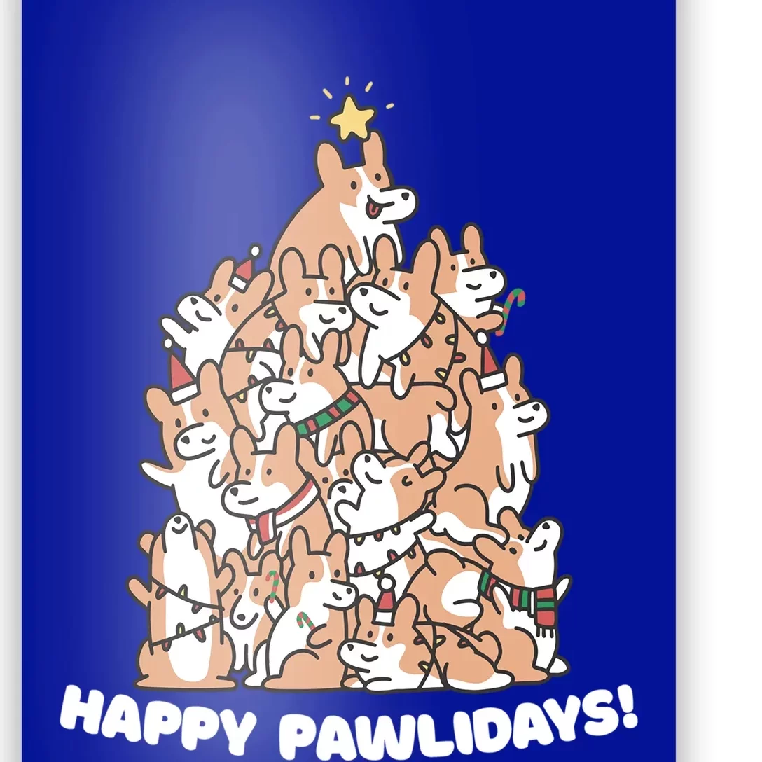 Happy Pawlidays Paw Dog Tree Great Gift Poster