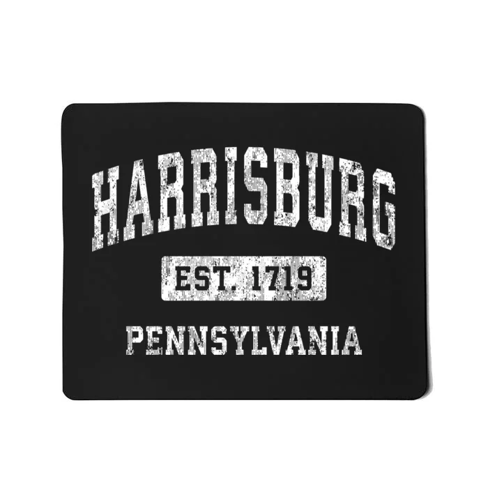 Harrisburg Pennsylvania Pa Vintage Established Sports Mousepad