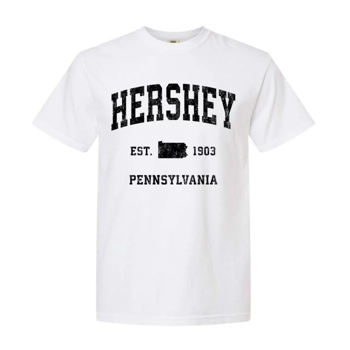 Hershey Pennsylvania Pa Vintage Athletic Garment-Dyed Heavyweight T-Shirt