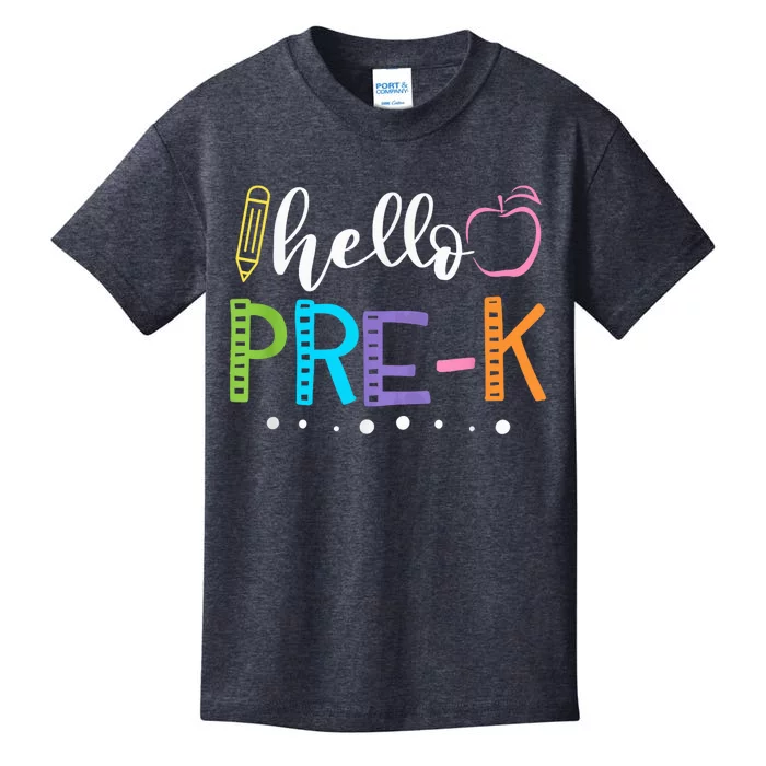 Hello Preschool Pre-K Back to School Teacher Kid Kids T-Shirt