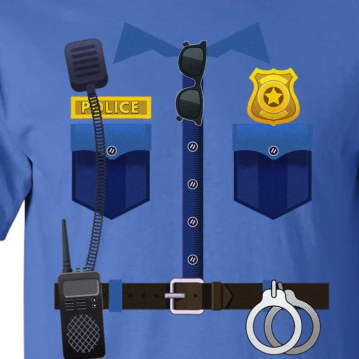 Halloween Policeman Police Officer Costume Tall T-Shirt