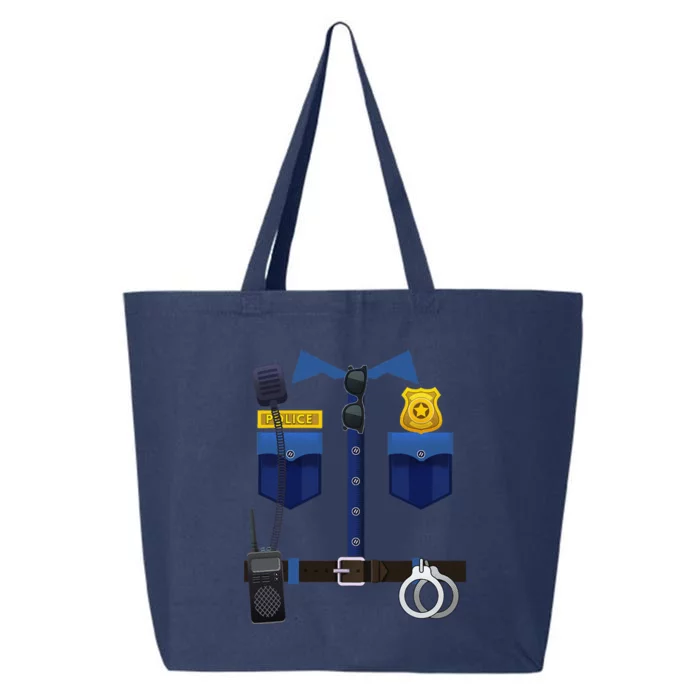 Halloween Policeman Police Officer Costume 25L Jumbo Tote