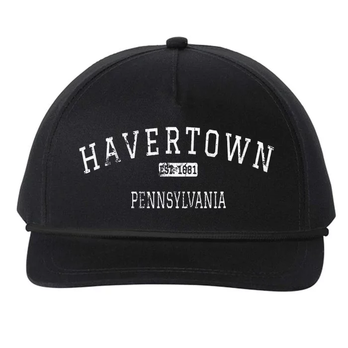 Havertown Pennsylvania PA Vintage Snapback Five-Panel Rope Hat