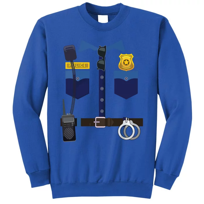 Halloween Policeman Police Officer Costume Boy Girl Tall Sweatshirt