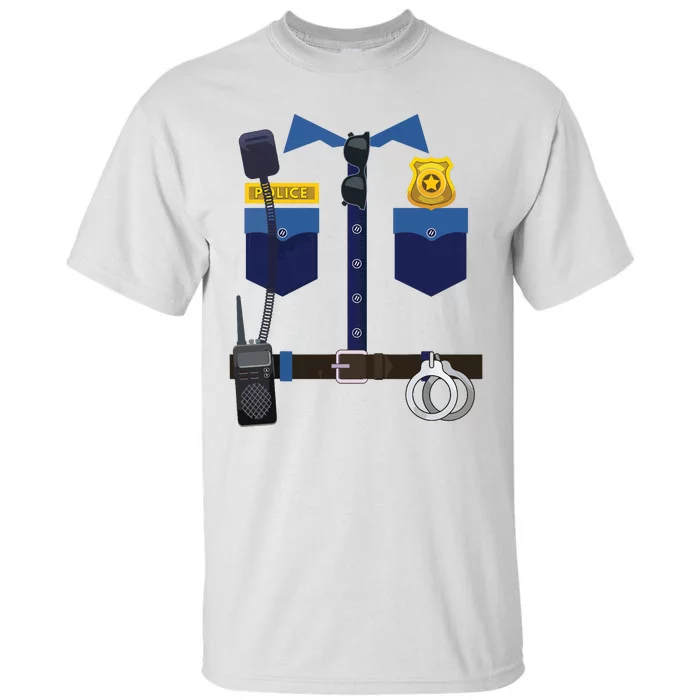 Halloween Policeman Police Officer Costume Boy Girl Tall T-Shirt