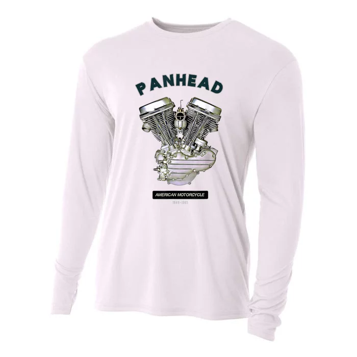 HD PanHead Retro VTwin Engine Motorcycle 48 65 Biker Gear Cooling Performance Long Sleeve Crew