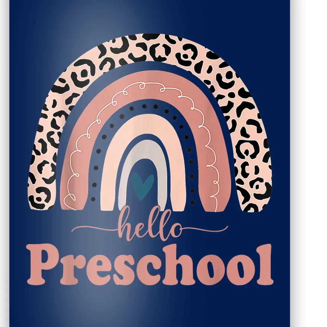 Hello Preschool Rainbow Teachers Kids Back To School Poster