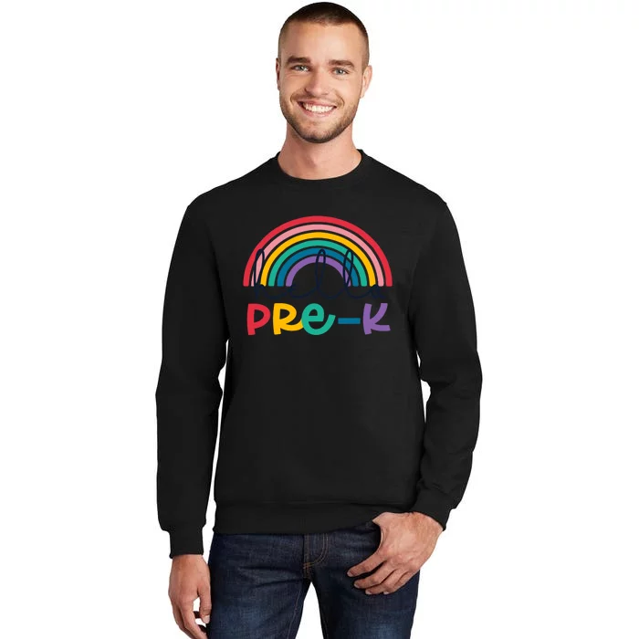 Hello Pre-K Rainbow Back To School Teacher Student Sweatshirt