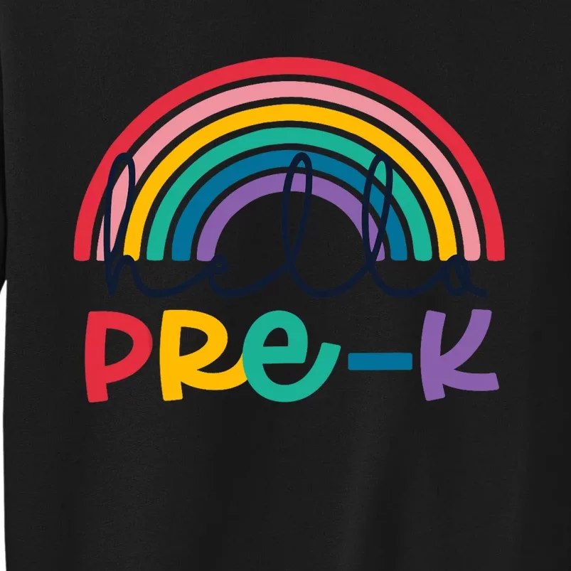 Hello Pre-K Rainbow Back To School Teacher Student Sweatshirt