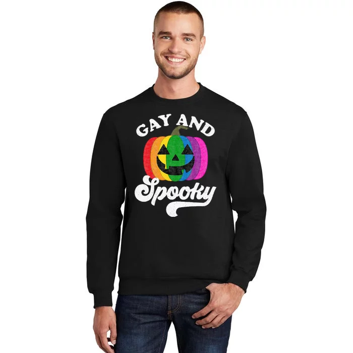 Halloween Pride Rainbow Jack O Lantern Gay And Spooky Sweatshirt