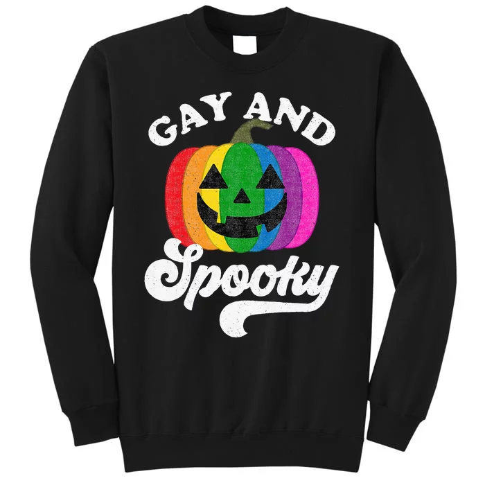 Halloween Pride Rainbow Jack O Lantern Gay And Spooky Sweatshirt