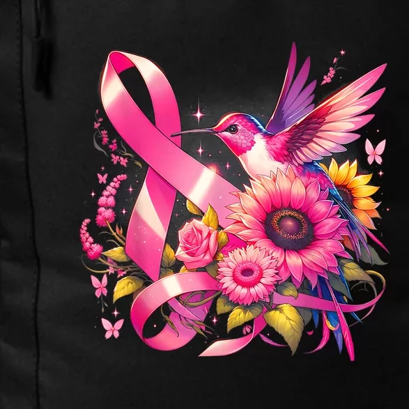 Hummingbird P.Ink Ribbon Breast Cancer Awareness Support Daily Commute Backpack