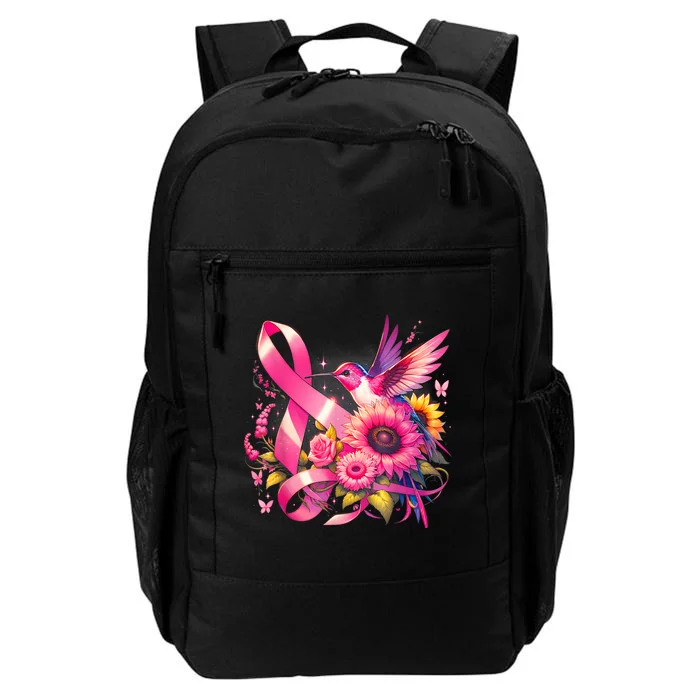 Hummingbird P.Ink Ribbon Breast Cancer Awareness Support Daily Commute Backpack