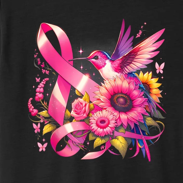 Hummingbird P.Ink Ribbon Breast Cancer Awareness Support ChromaSoft Performance T-Shirt