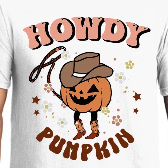 Howdy Pumpkin Rodeo Western Fall Southern Halloween Pajama Set