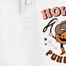 Howdy Pumpkin Rodeo Western Fall Southern Halloween Dry Zone Grid Performance Polo