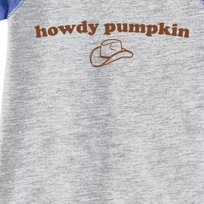 Howdy Pumpkin Rodeo Western Country Fall Southern Halloween Gift Infant Baby Jersey Bodysuit