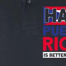 Half Puerto Rican Is Better Than None Puerto Rican Softstyle Adult Sport Polo