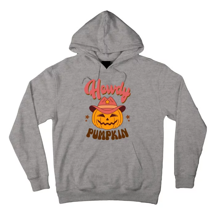 Howdy Pumpkin Retro Cute Halloween Tall Hoodie