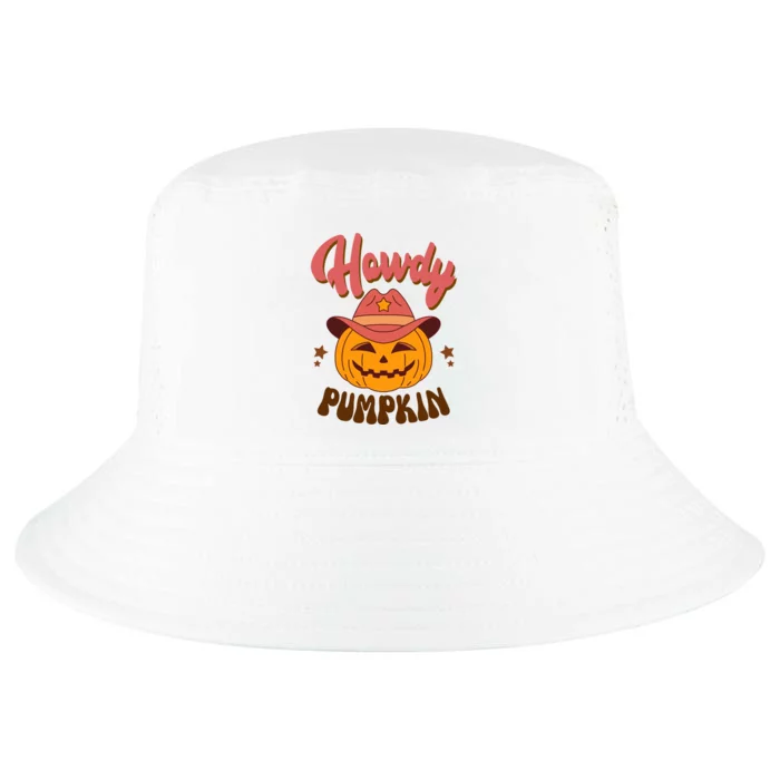 Howdy Pumpkin Retro Cute Halloween Cool Comfort Performance Bucket Hat