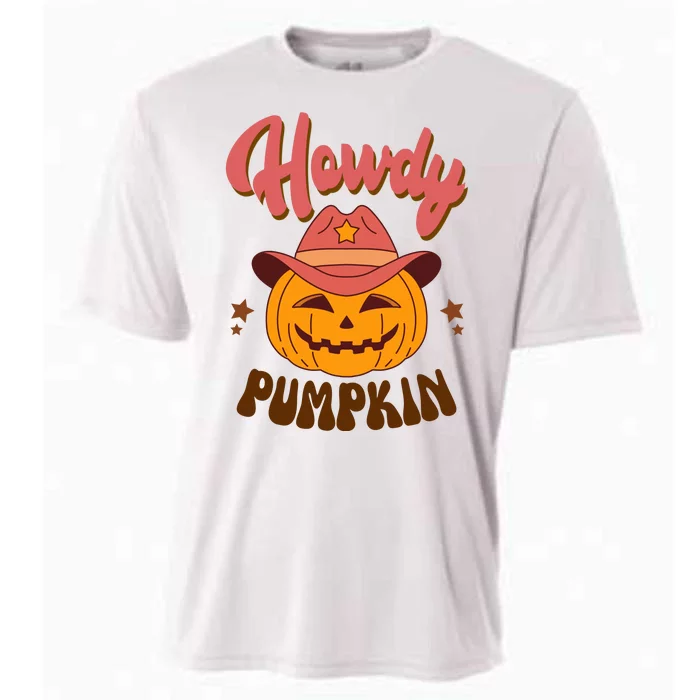 Howdy Pumpkin Retro Cute Halloween Cooling Performance Crew T-Shirt