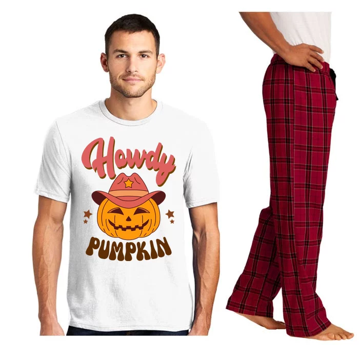 Howdy Pumpkin Retro Cute Halloween Pajama Set