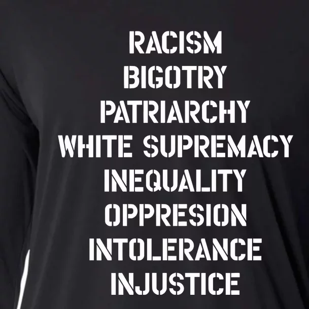 Hasan Piker Racism Bigotry Patriarchy White Supremacy Inequality Oppression Into Cooling Performance Long Sleeve Crew