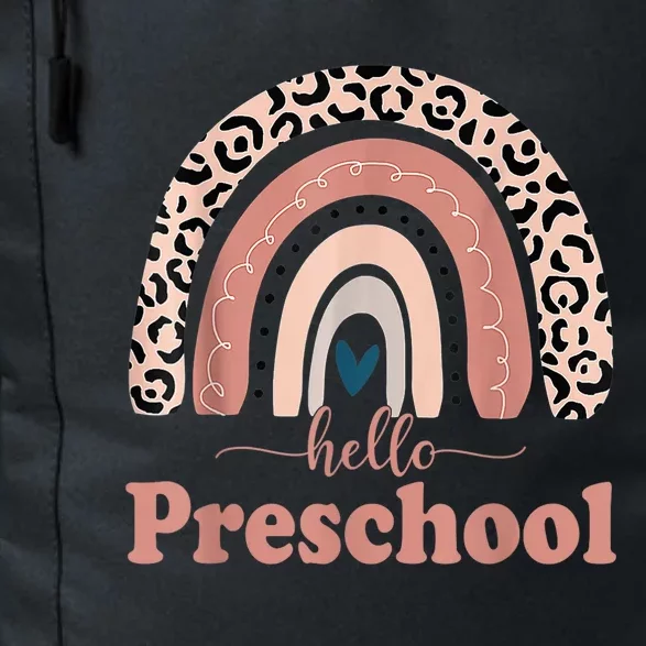 Hello Preschool Rainbow Teachers Kid Back to School Daily Commute Backpack