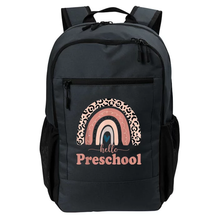 Hello Preschool Rainbow Teachers Kid Back to School Daily Commute Backpack