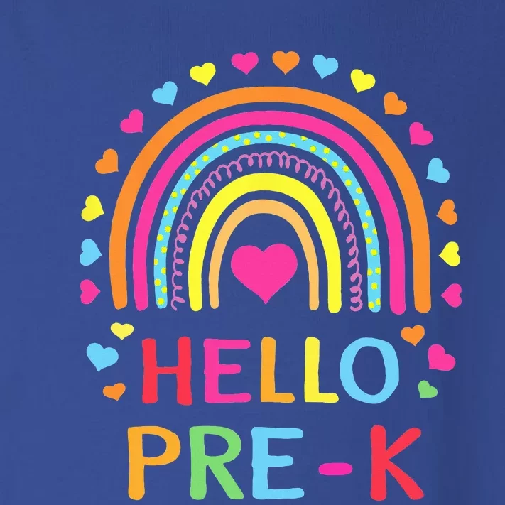 Hello PreK Rainbow Back To School Teacher Student Toddler Long Sleeve Shirt