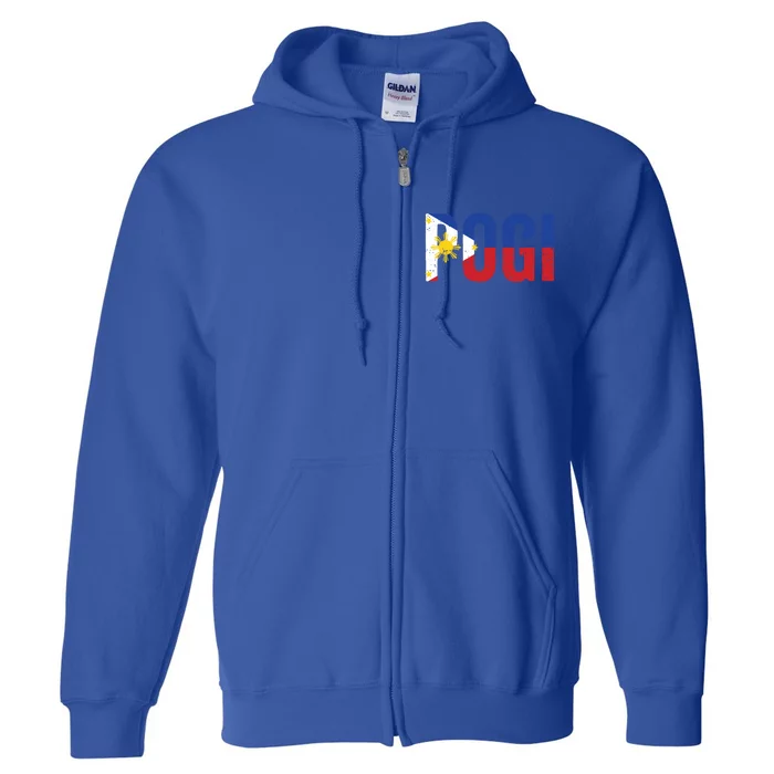 Hilarious Pogi Statet In Philippine Flag Design Idea Gift Full Zip Hoodie